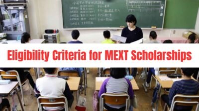 Eligibility Criteria for MEXT Scholarships